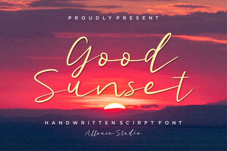 Good Sunset字体 5