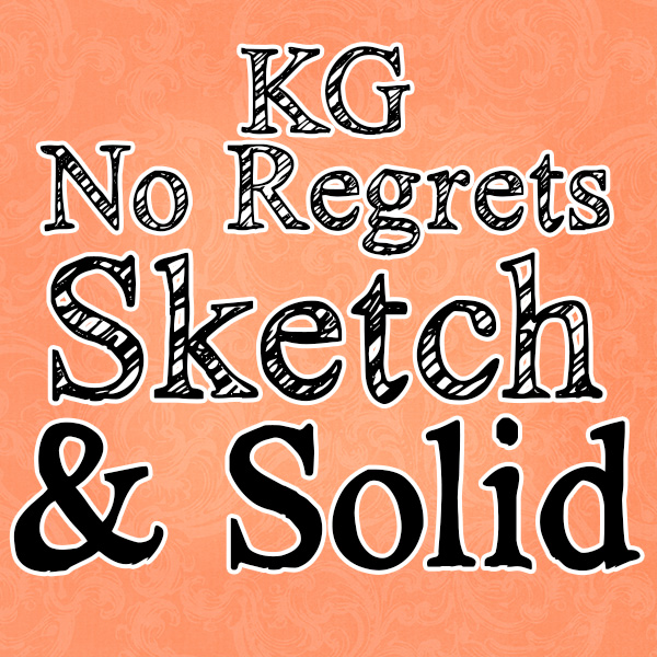 KG No Regrets字体 1
