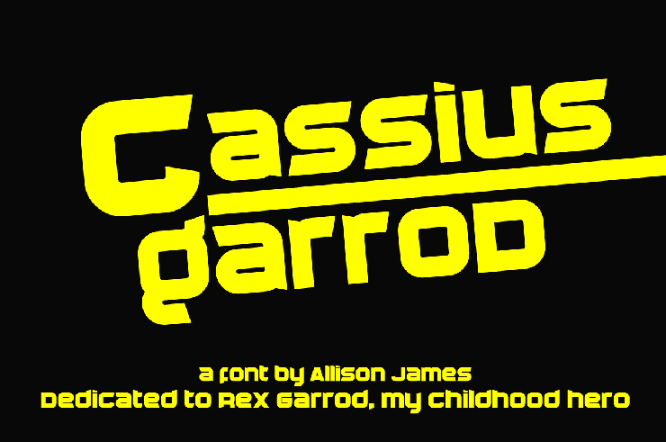 Cassius Garrod字体 1