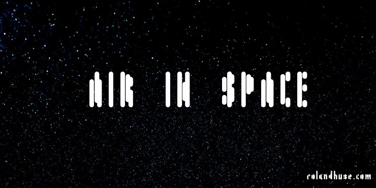 Air in Space字体 1