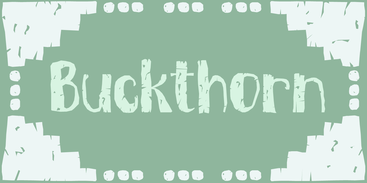 DK Buckthorn字体 1
