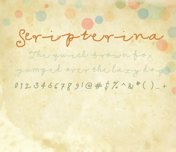 Scripterina字体 1