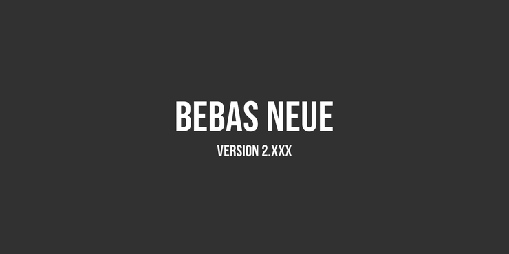 Bebas Neue字体 1