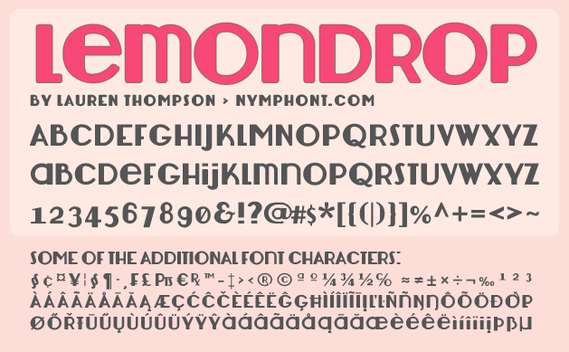 Lemondrop字体 1