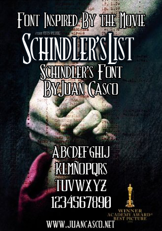 Schindler’s字体 1