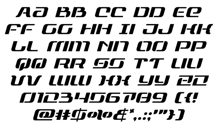 Range Paladin字体 3