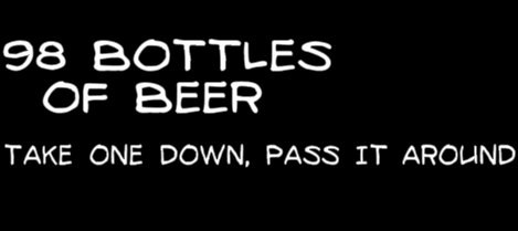 98 Bottles of Beer字体 3