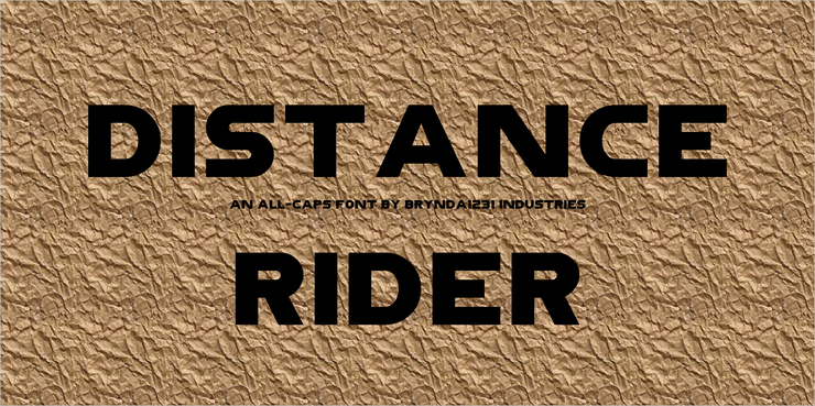 Distance Rider (Demo)字体 4