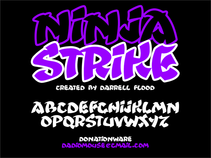 Ninjastrike字体 1
