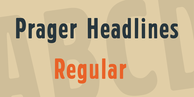 Prager Headlines字体 1