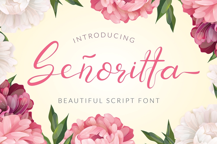 Senoritta - Beautiful Script字体 2