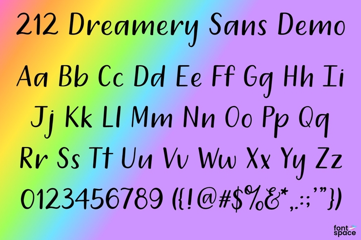 212 Dreamery Sans字体 1