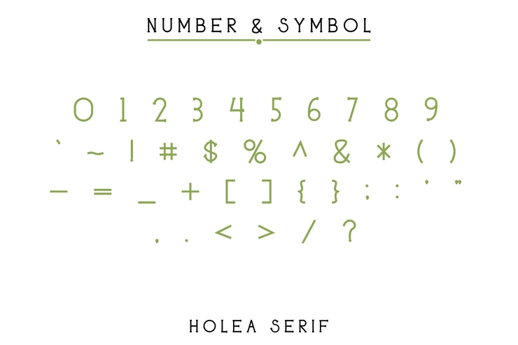 Holea字体 1