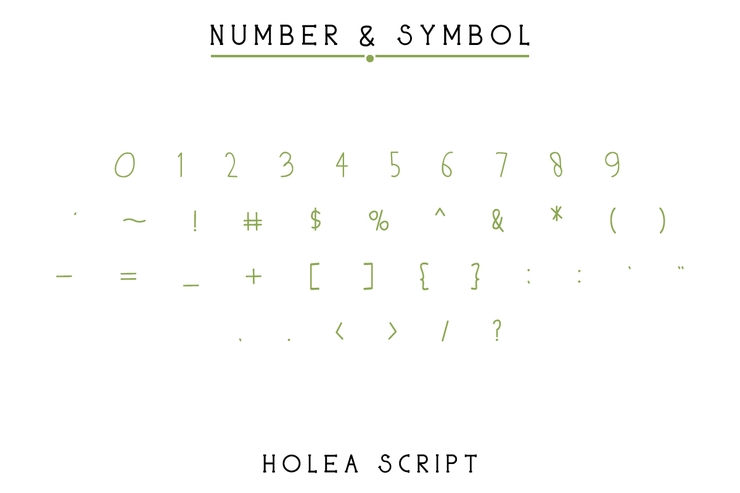 Holea字体 7