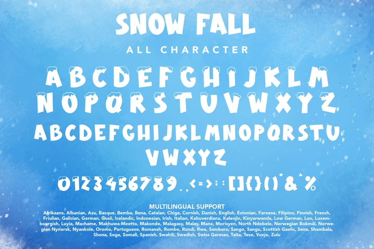 Snow Fall字体 2