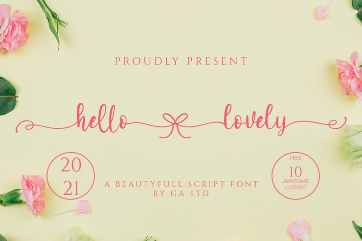 Hello Lovely字体 4