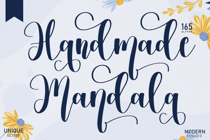 Handmade Mandala字体 4