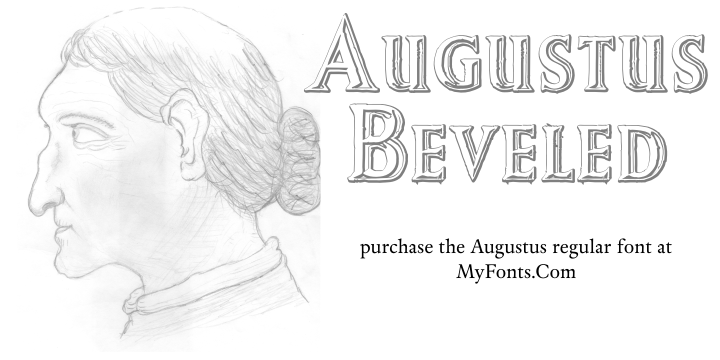 Augustus Beveled字体 1