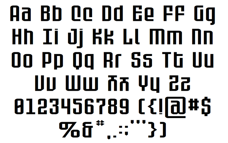 Eeri字体 3