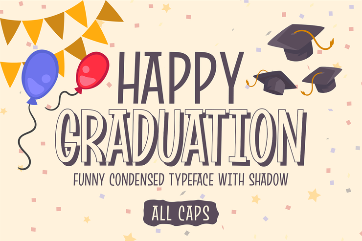 Happy Graduation字体 1