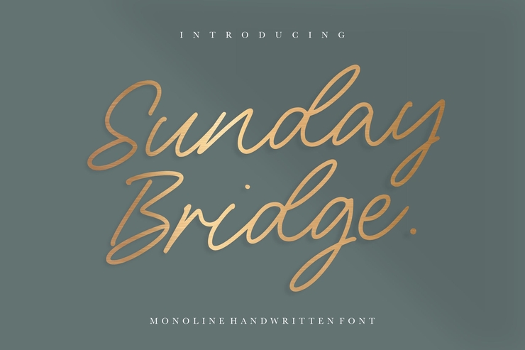 Sunday Bridge字体 1
