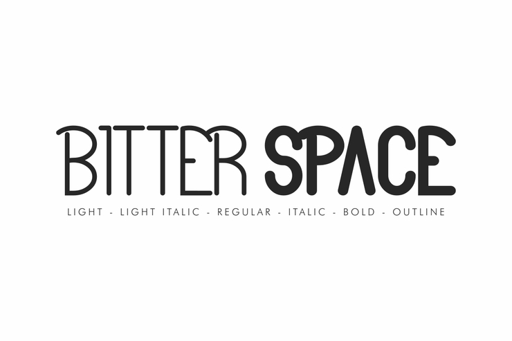 Bitter Space字体 1