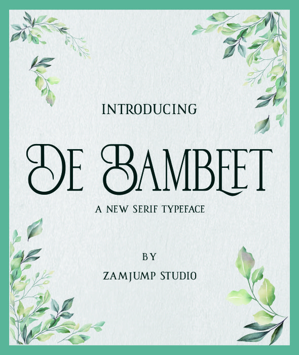 De Bambeet字体 1