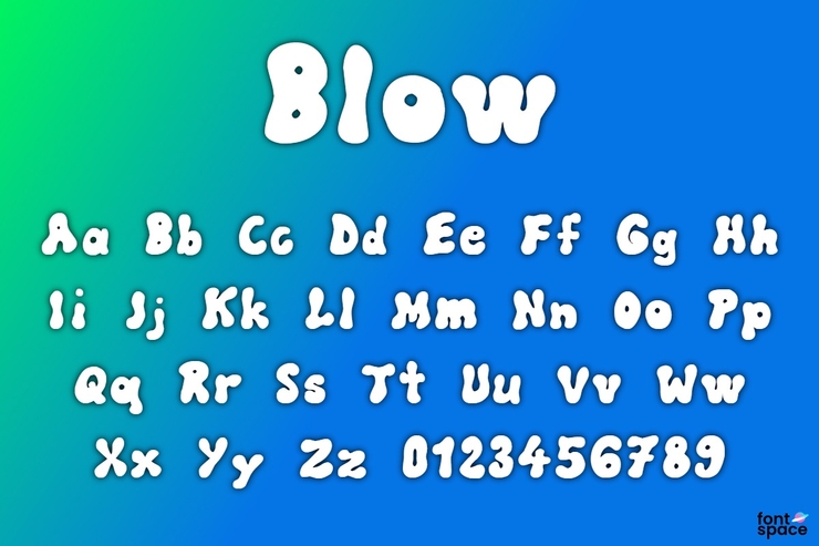 Blow字体 1