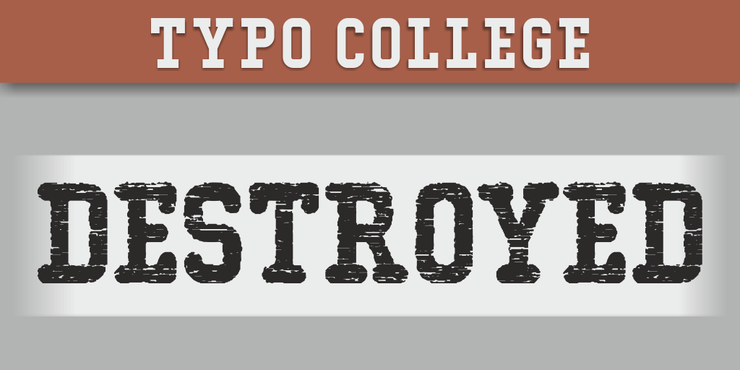 Typo College Dusty Demo字体 7