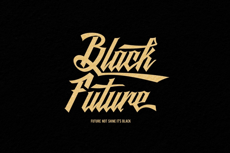 Black Future字体 1