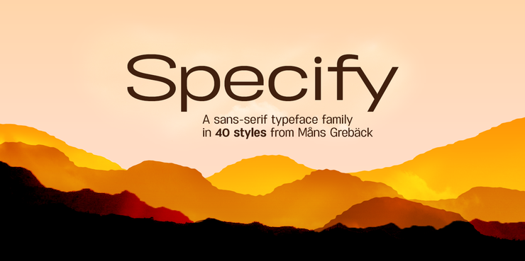 Specify字体 1