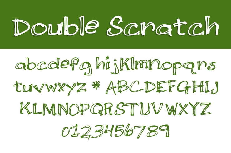 Double Scratch字体 1