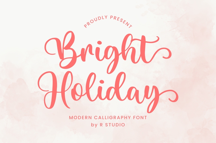 Bright Holiday字体 5