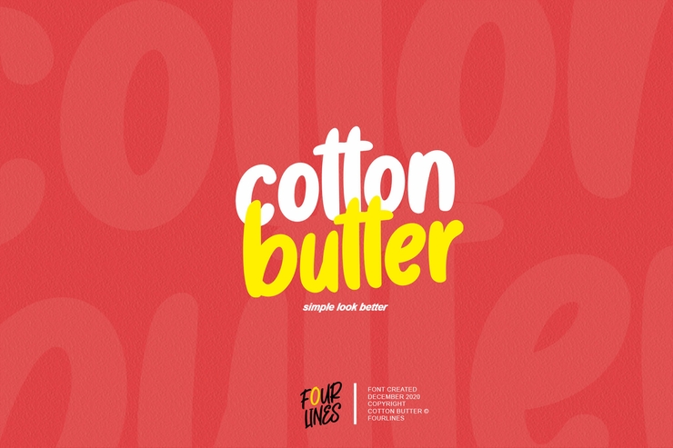 Cotton Butter字体 7