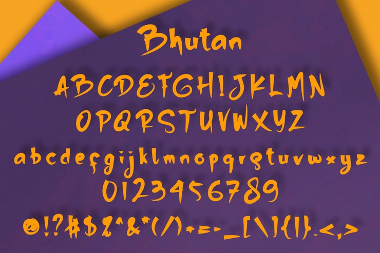 Bhutan字体 8