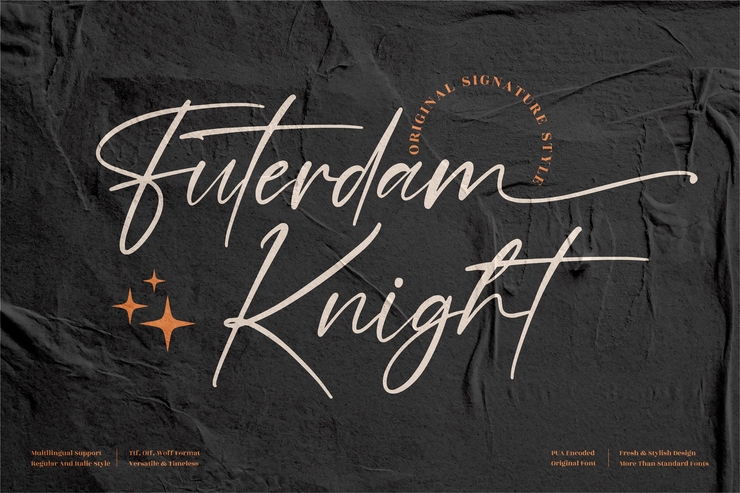 Futerdam Knight字体 10
