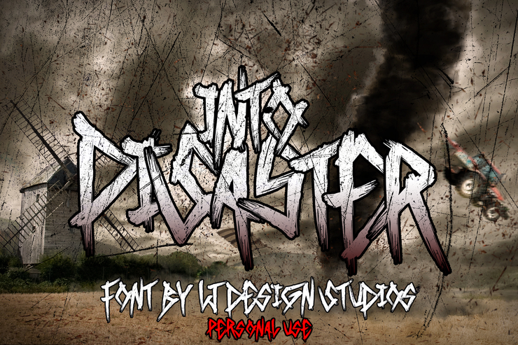 Into Disaster字体 3