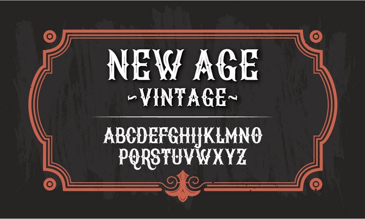New Age Vintage字体 1