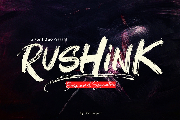 Rushink字体 1