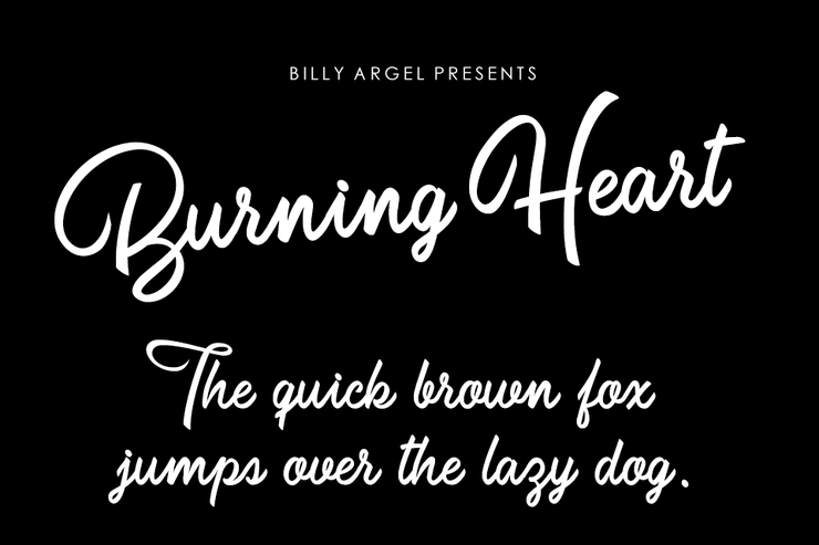 Burning Heart字体 1