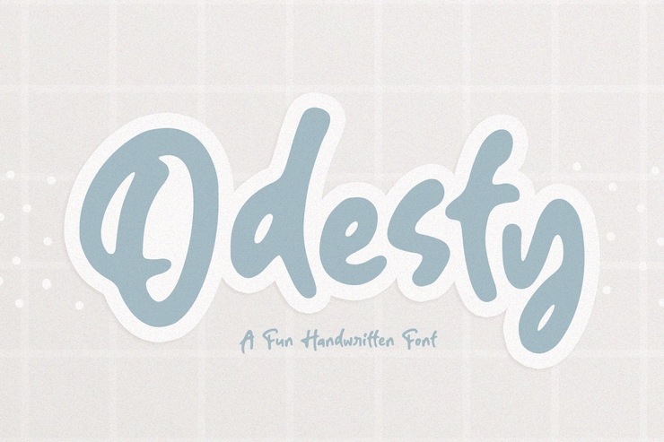 Odesty字体 2