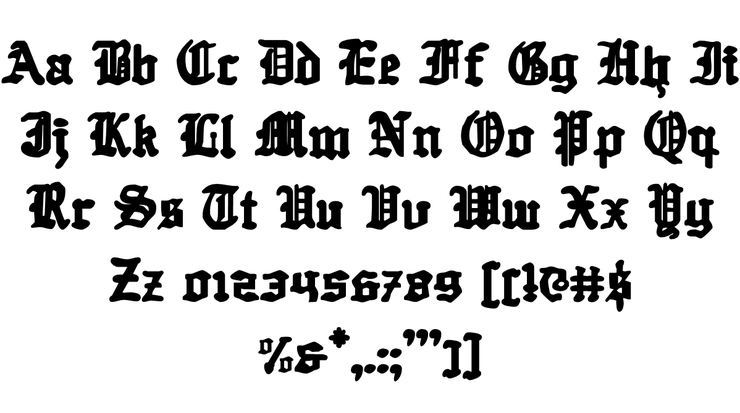 Quest Knight字体 3