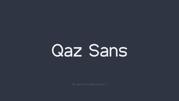 Qaz字体 3