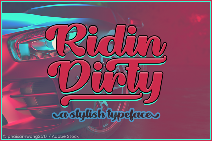 Ridin Dirty字体 1