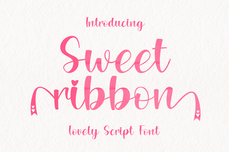 Sweet Ribbon字体 9