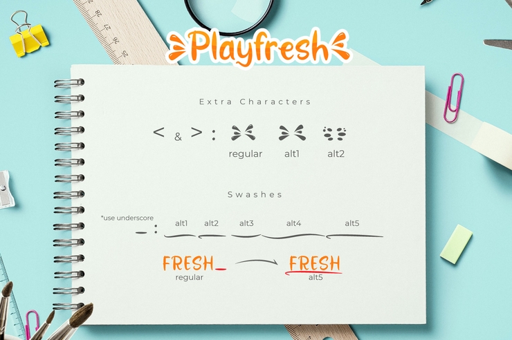 Playfresh Only字体 3