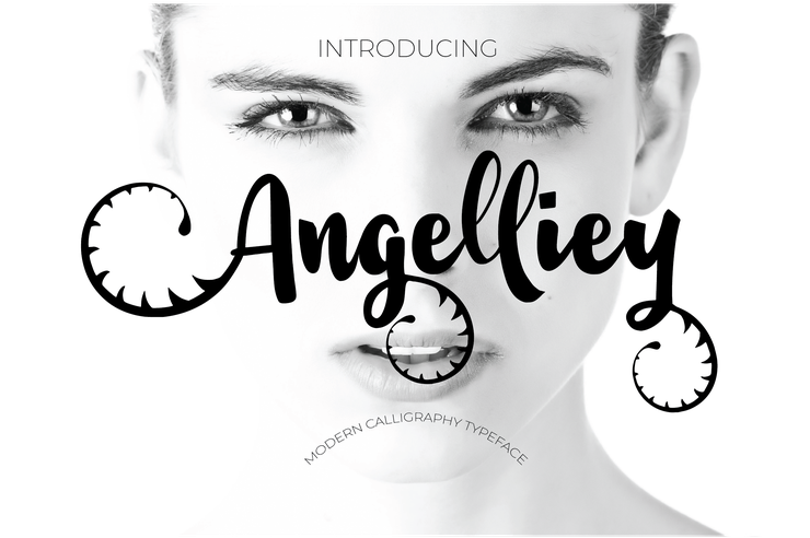 Angelliey字体 3