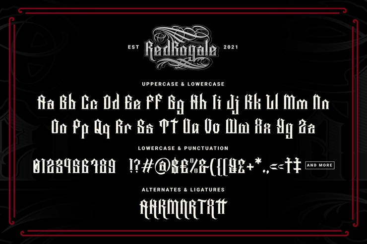 Red Royale字体 6