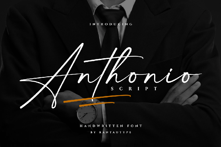 Anthonio Script字体 4