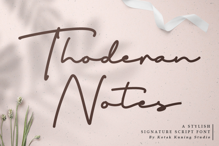 Thoderan Notes字体 1